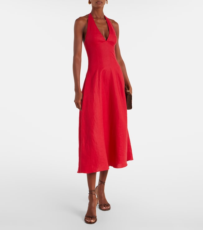Faithfull Marais linen midi dress
