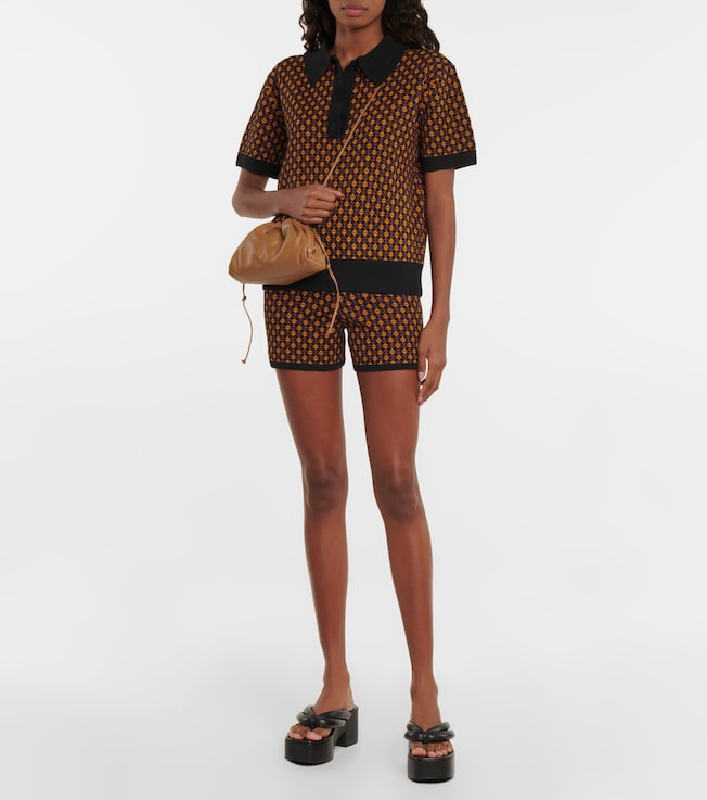 Dries Van Noten Jacquard wool-blend shorts