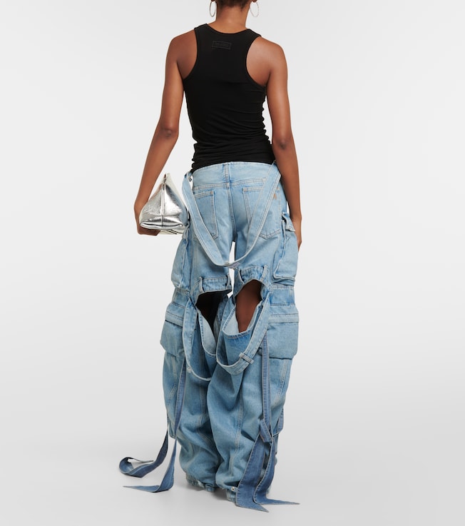 THE ATTICO The Attico Cutout cargo jeans