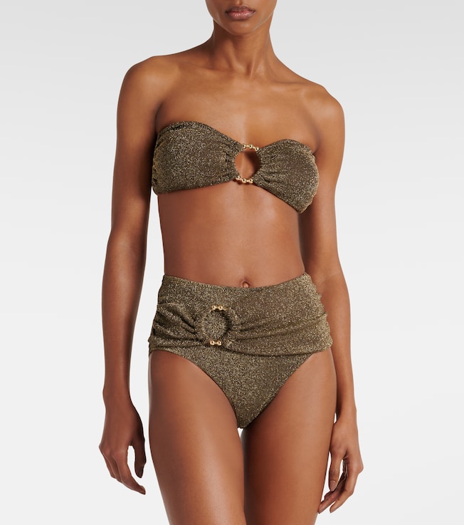 Alexandra Miro Dorit ruched bikini bottoms