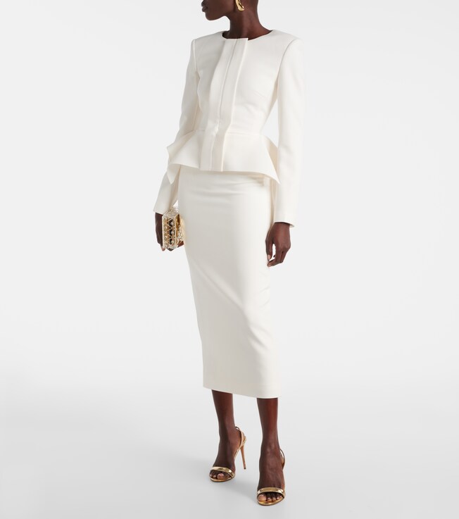 Roland Mouret Crêpe pencil skirt