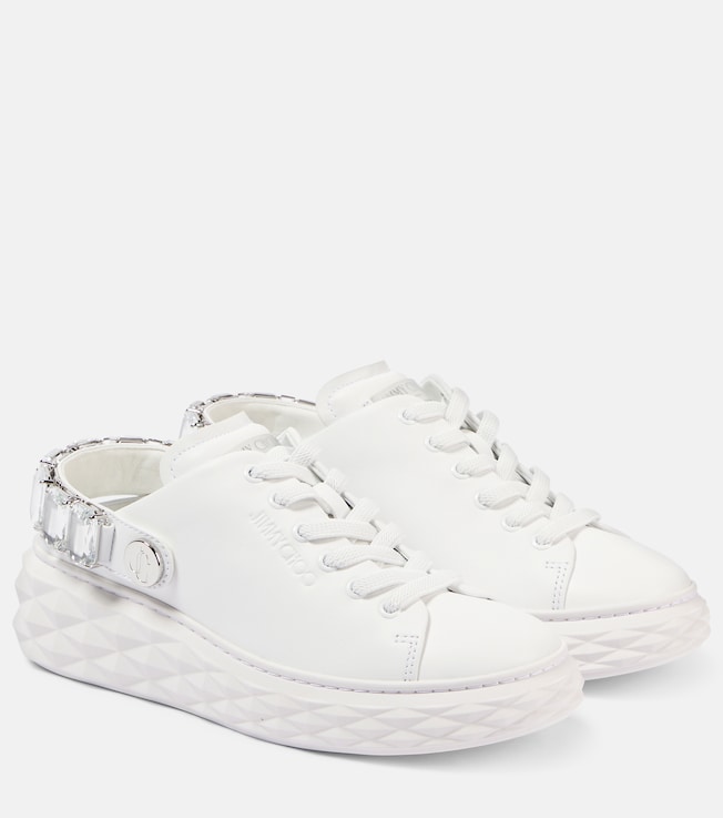 JIMMY CHOO Diamond Maxi glitter leather sneakers