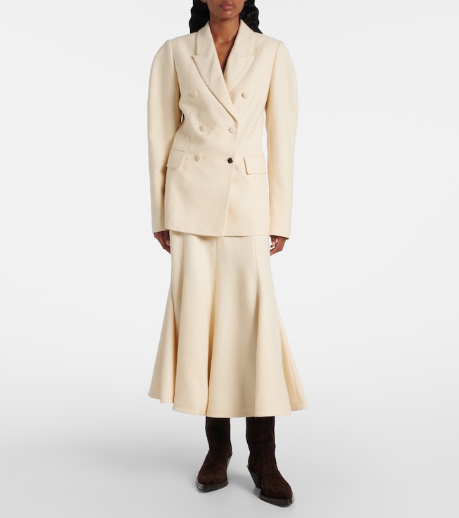 Gabriela Hearst Selma flared silk midi skirt