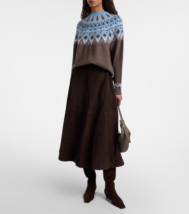 Staud Zane Fair Isle wool-blend sweater