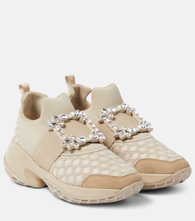 ROGER VIVIER Viv Run embellished sneakers