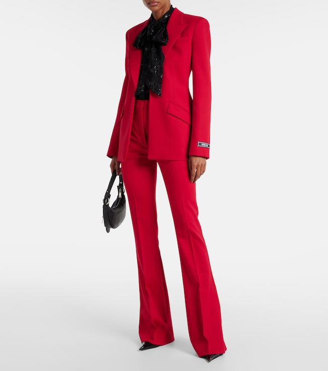 Versace Jacquard satin blouse