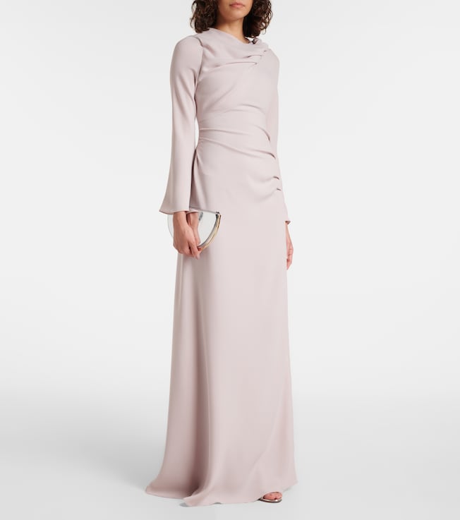MARMAR HALIM Draped silk gown