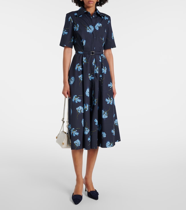 Emilia Wickstead Floral cotton shirt dress