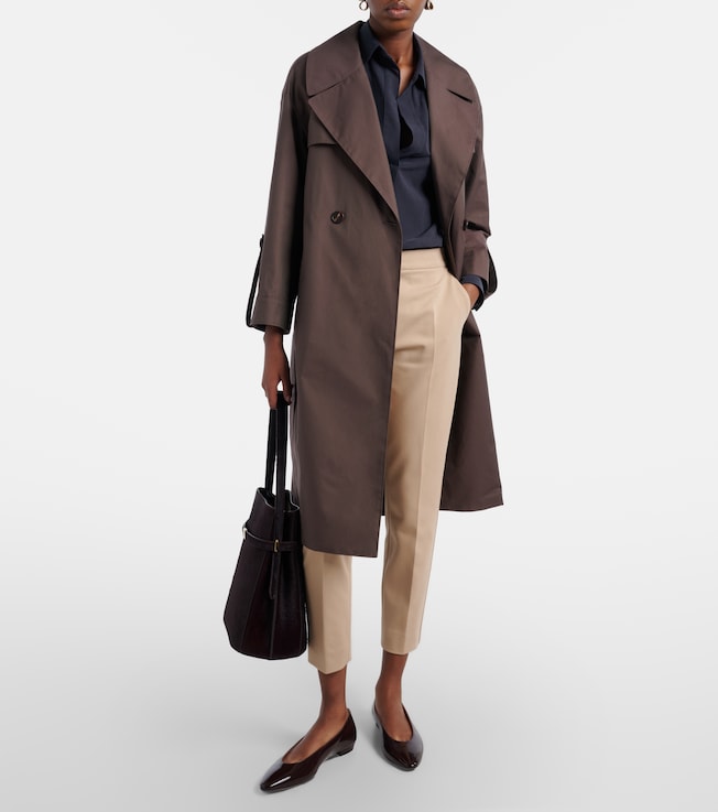 Max Mara Pegno jersey cropped slim pants