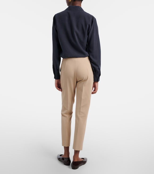 Max Mara Pegno jersey cropped slim pants