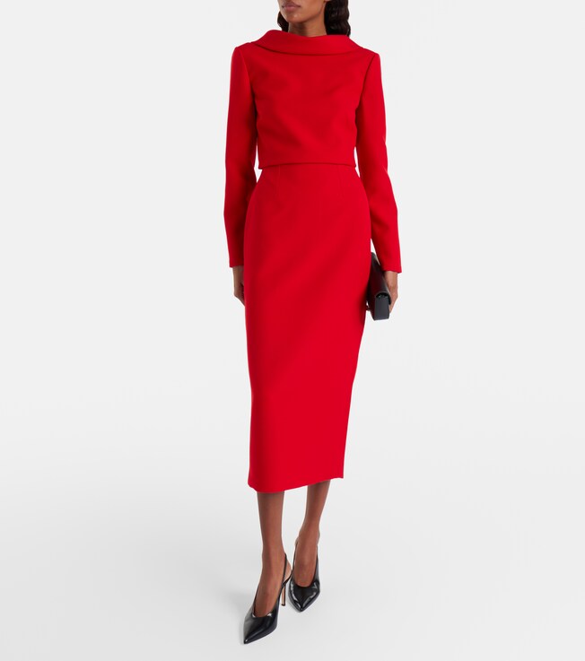 Roland Mouret Crêpe pencil skirt