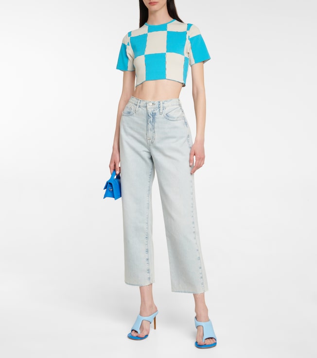 FRAME Le Jane straight cropped jeans