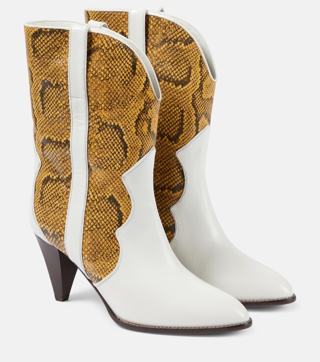 Isabel Marant Isabel Marant Witney snake-effect leather ankle boots
