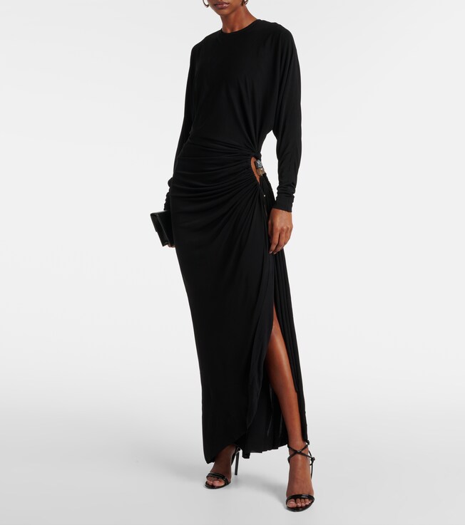 Christopher Esber Helix embellished jersey maxi dress