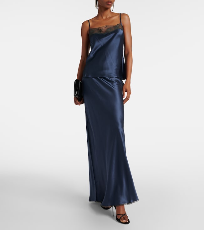 SIR. Aries silk maxi skirt