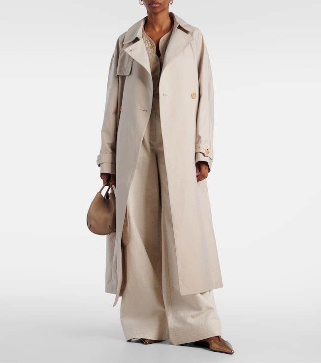 Max Mara Strench cotton-blend twill trench coat