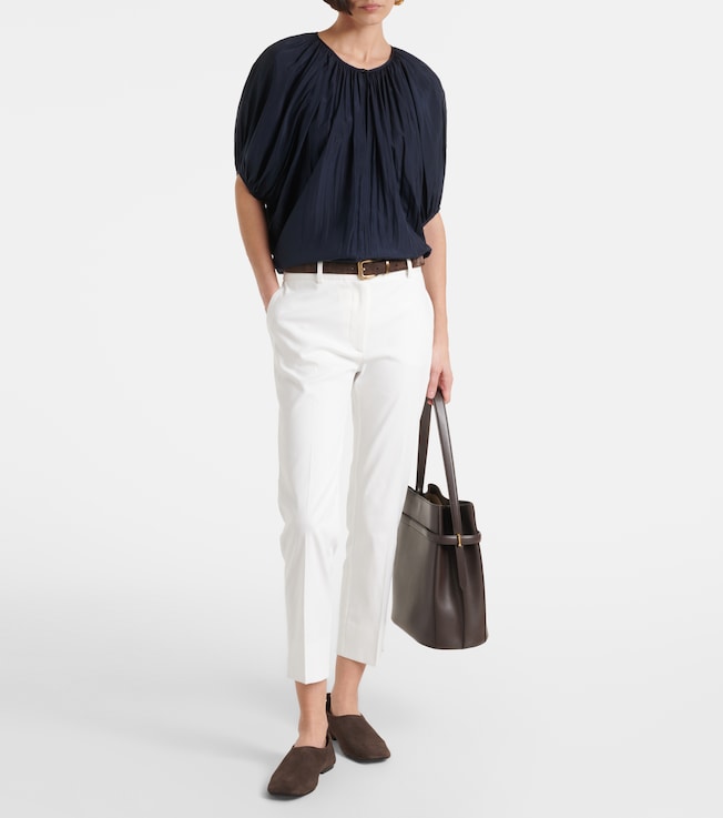 JOSEPH Bing Court cotton-blend gabardine chinos