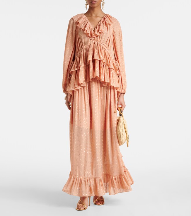 Zimmermann Zimmermann Rhiannon frilled maxi skirt