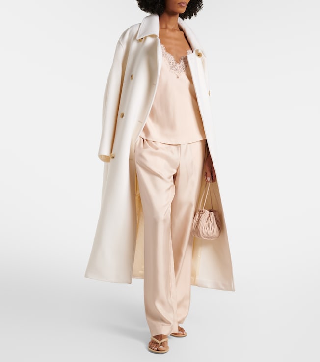 Róhe Silk twill wide-leg pants