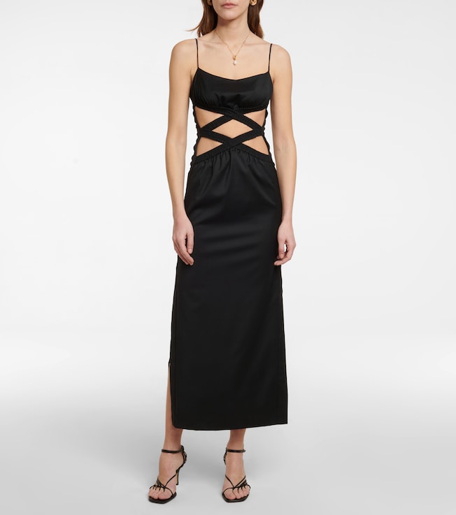 Christopher Esber Cutout wool maxi dress