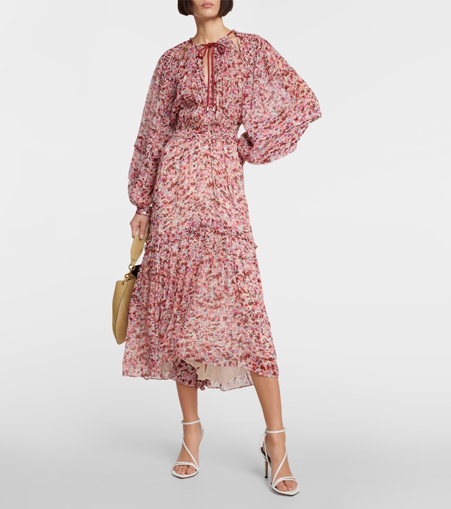 Marant Étoile Fratelia printed georgette midi dress