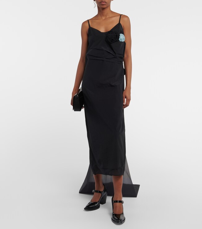 Prada Embellished draped gown