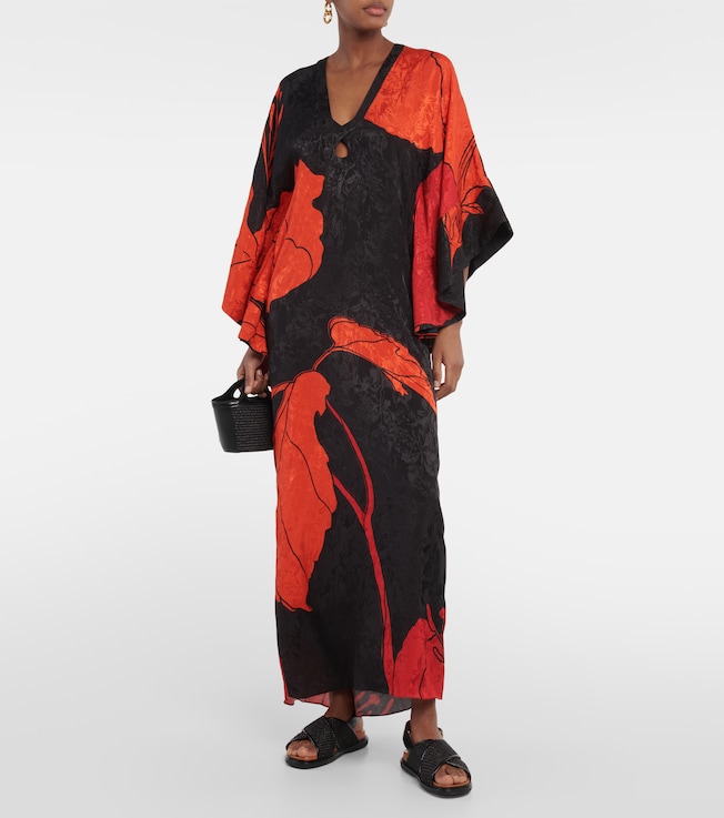 Johanna Ortiz Floral jacquard maxi dress