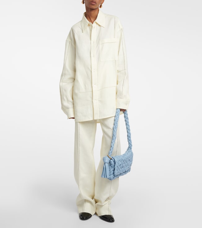 Bottega Veneta Linen straight pants