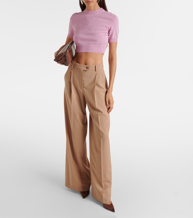 Sportmax Premier knitted crop top