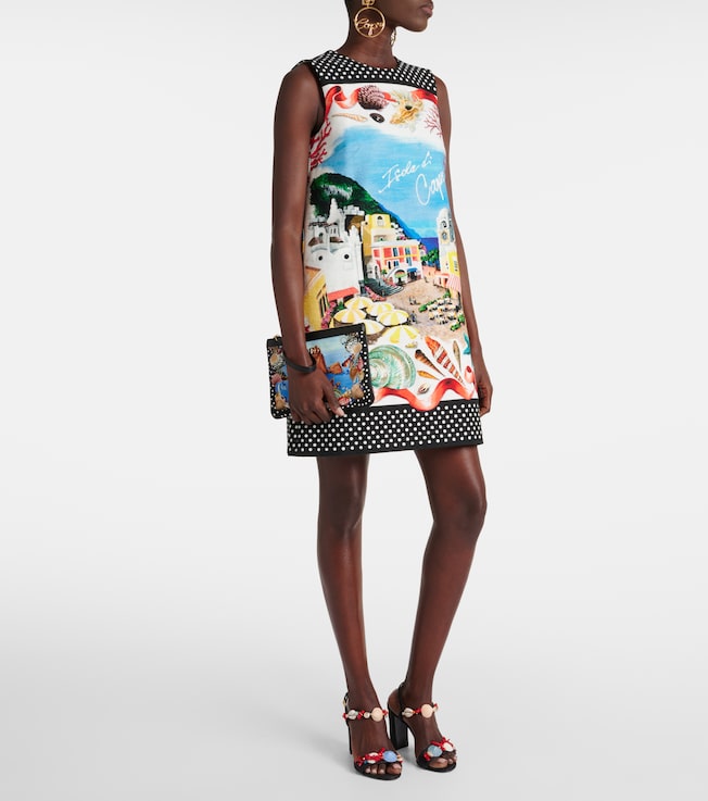 Dolce&Gabbana Capri printed cotton minidress