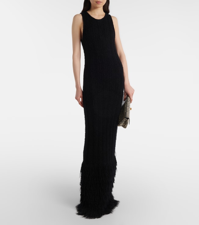 KHAITE Fiore silk and cashmere maxi dress