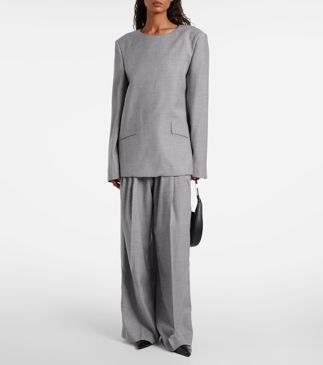 Entire Studios Wool-blend wide-leg pants 