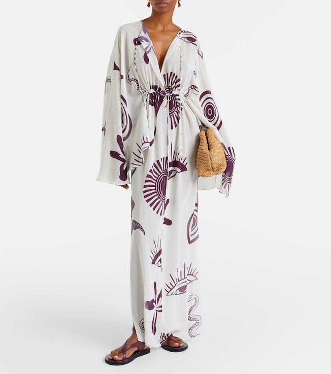 Cala de la Cruz Cassia printed maxi dress