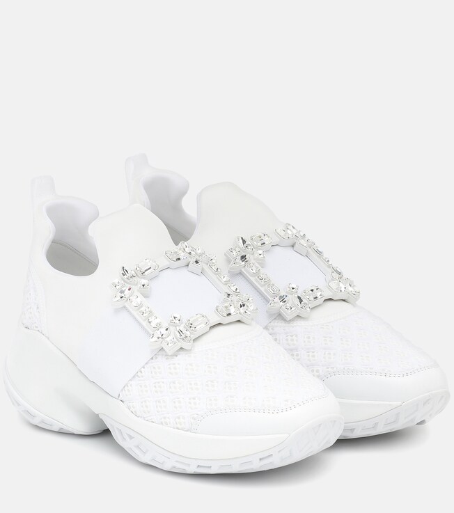 ROGER VIVIER Viv' Run embellished sneakers