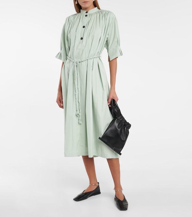 Jil Sander Cotton poplin midi dress
