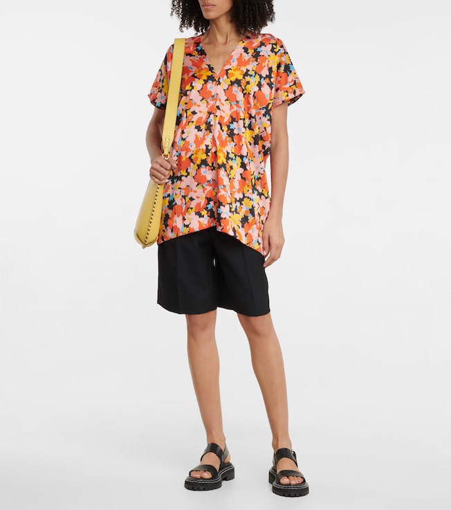Plan C Floral twill top