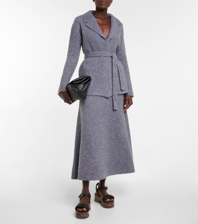 Gabriela Hearst Pablo cashmere and silk midi skirt