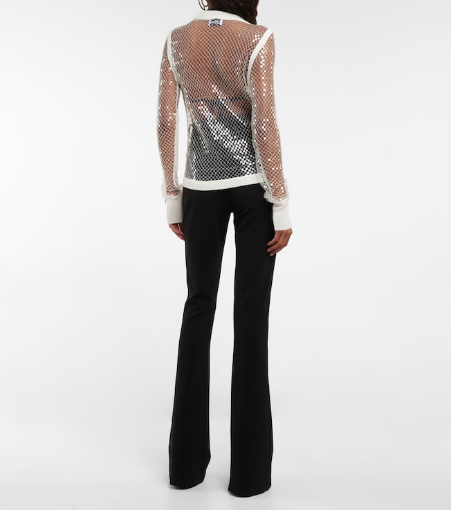 Jean Paul Gaultier Jean Paul Gaultier Sequined net top