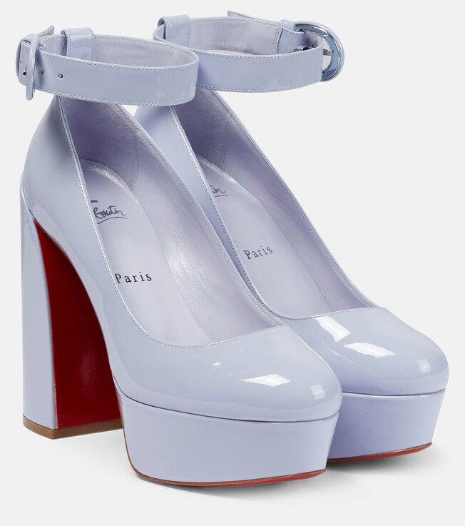CHRISTIAN LOUBOUTIN Movida Strap patent leather platform pumps