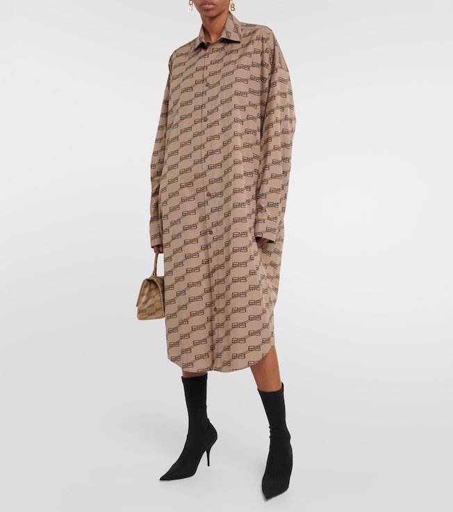 Balenciaga Cocoon cotton midi dress