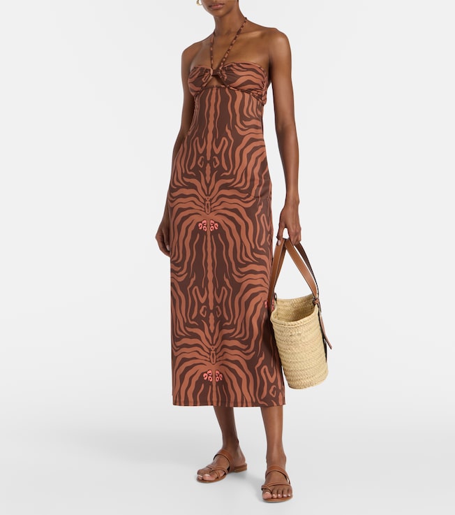 Johanna Ortiz Jungle Palms printed midi dress