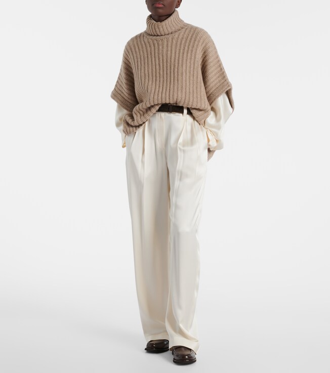 Brunello Cucinelli Ribbed-knit cashmere turtleneck sweater