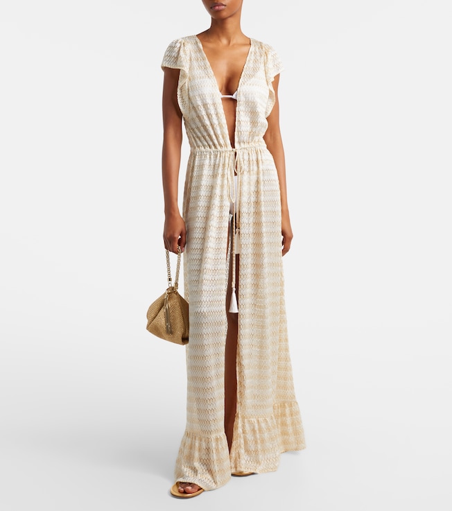 Melissa Odabash Melissa Odabash Stevie lamé kaftan