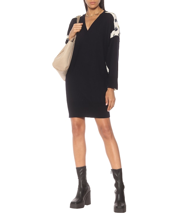 Stella McCartney Wool and silk minidress