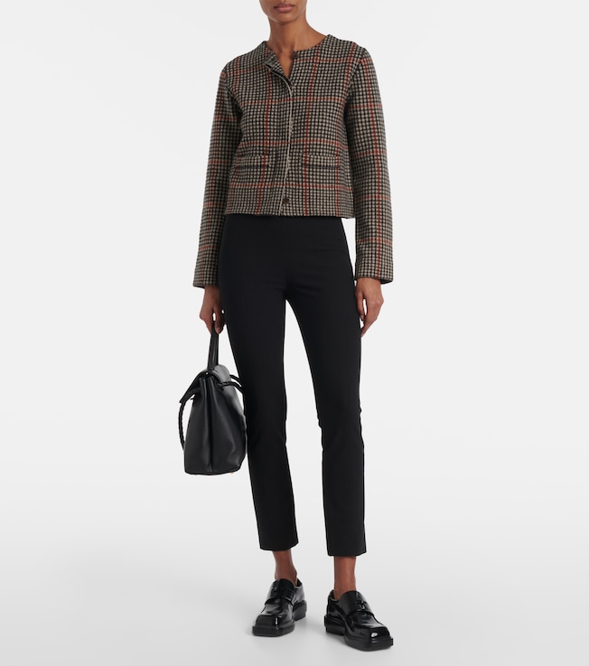 Vince Checked wool cardigan