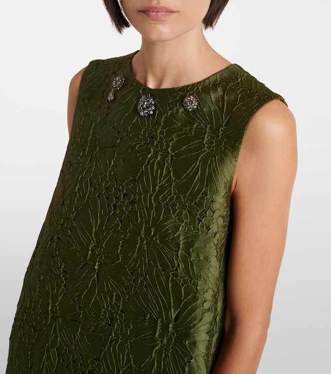 S Max Mara 'S Max Mara Embellished floral jacquard minidress