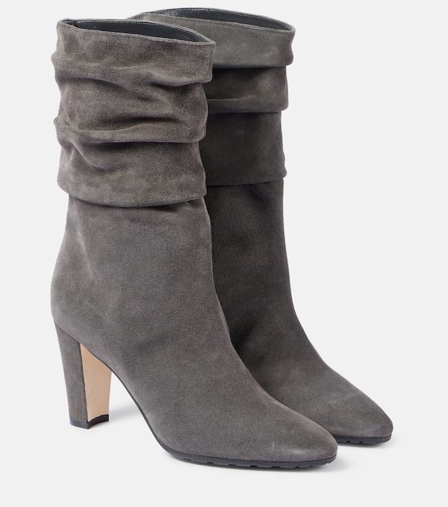 MANOLO BLAHNIK Calasso suede ankle boots
