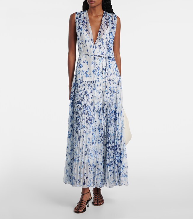 Proenza Schouler Patt printed chiffon maxi dress