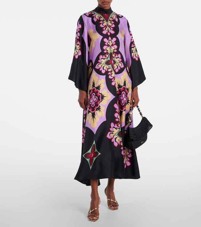 La DoubleJ Palazzo Placée silk twill maxi dress