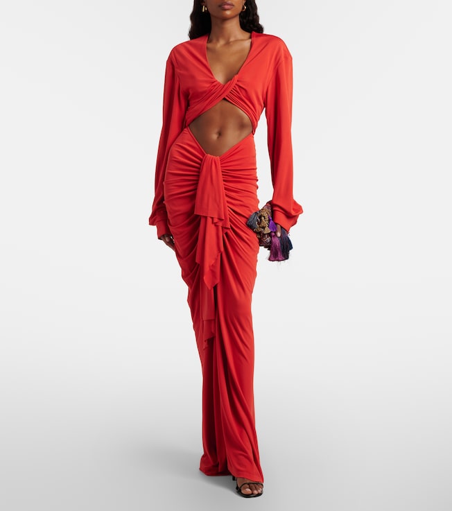Christopher Esber Vivenda cutout gathered gown